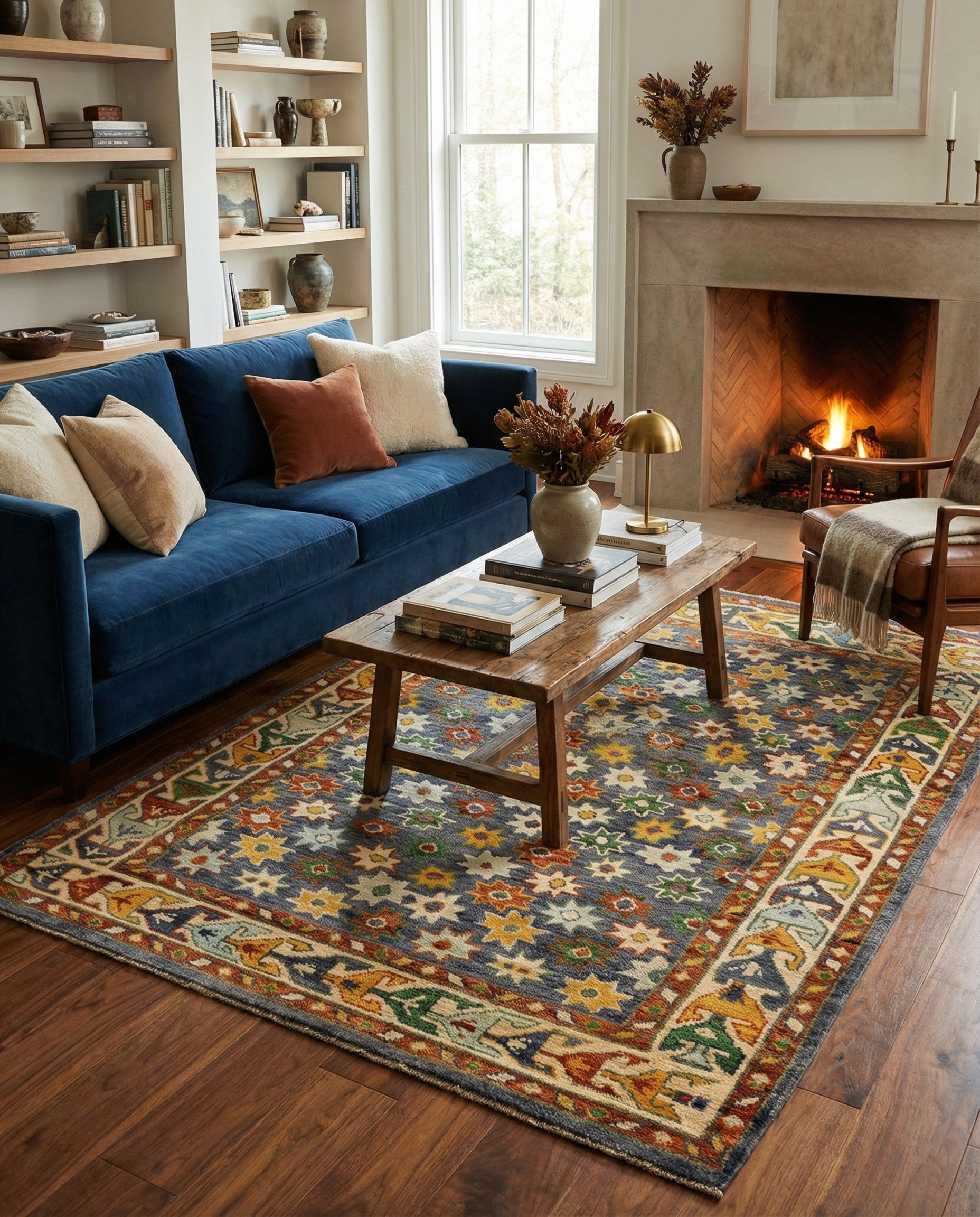 5' 3 x 7' 2 Hand Knotted Balouch Wool Rug