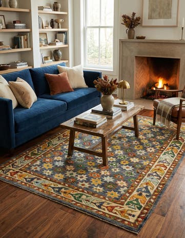 5' 3 x 7' 2 Hand Knotted Balouch Wool Rug