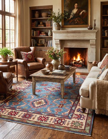 5' 1 x 7' Hand Knotted Kazak Rug