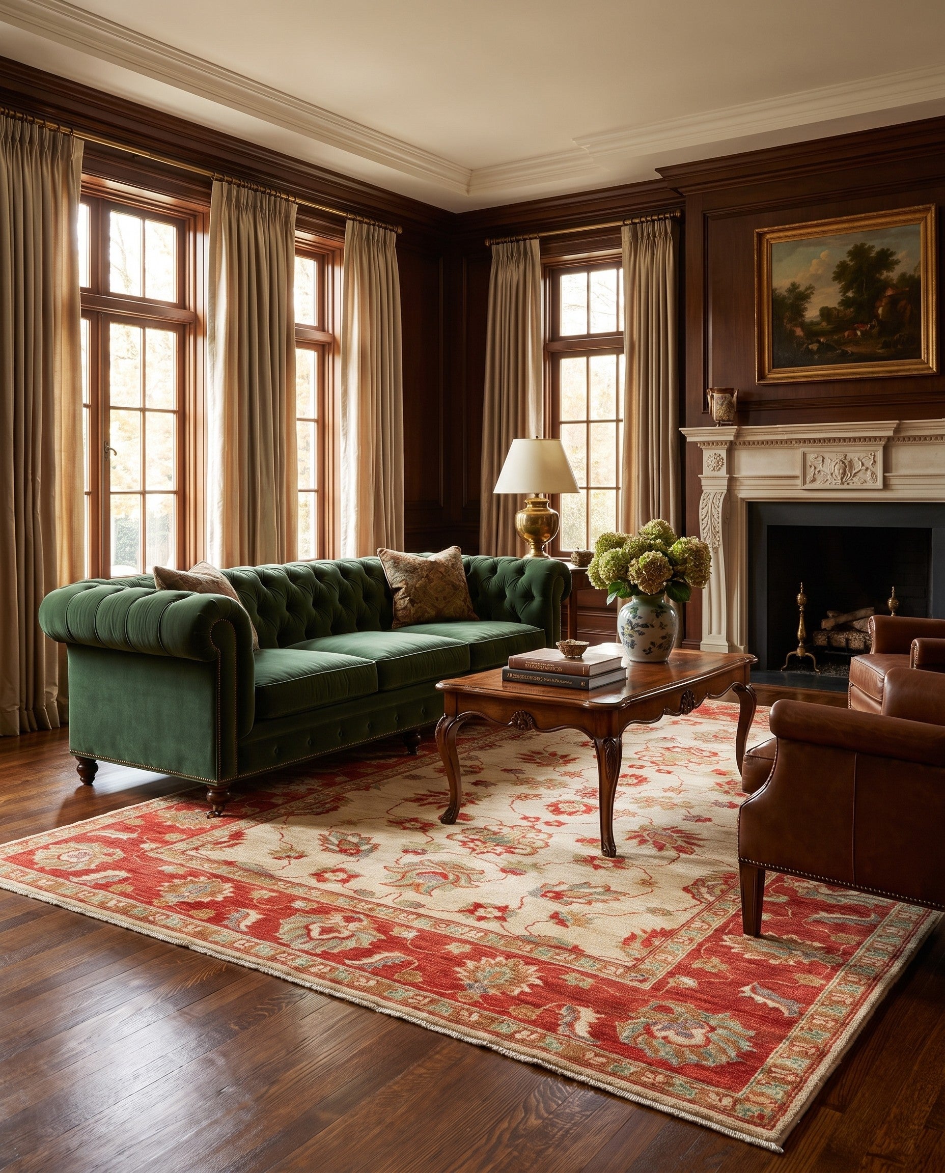 5' 6 x 7' 9 Hand Knotted Ziegler Rug