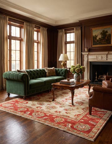 5' 6 x 7' 9 Hand Knotted Ziegler Rug