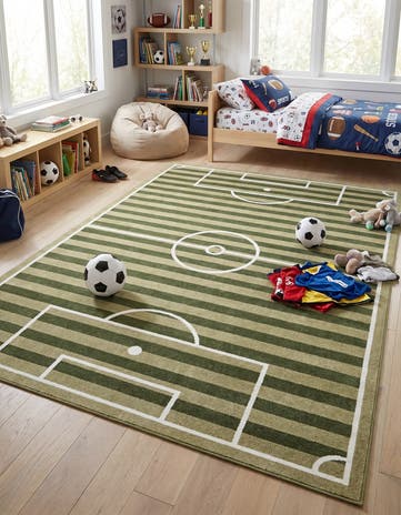 7' 10 x 10' Sports Washable Rug