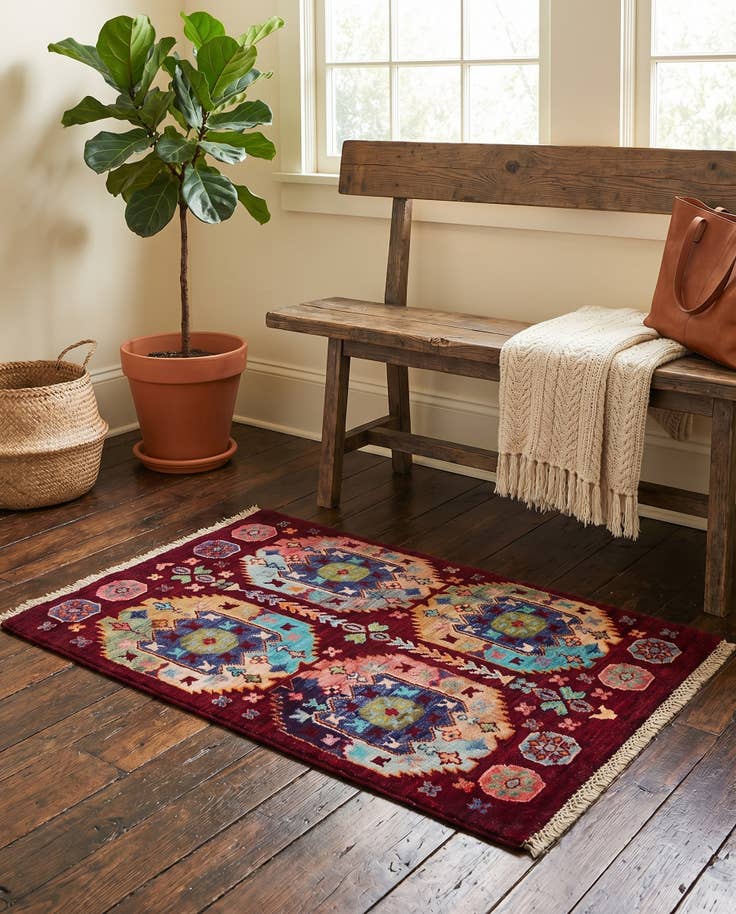 Detail image of 2' 1 x 3' 1 Hand Knotted Ariana Ziegler Rug
