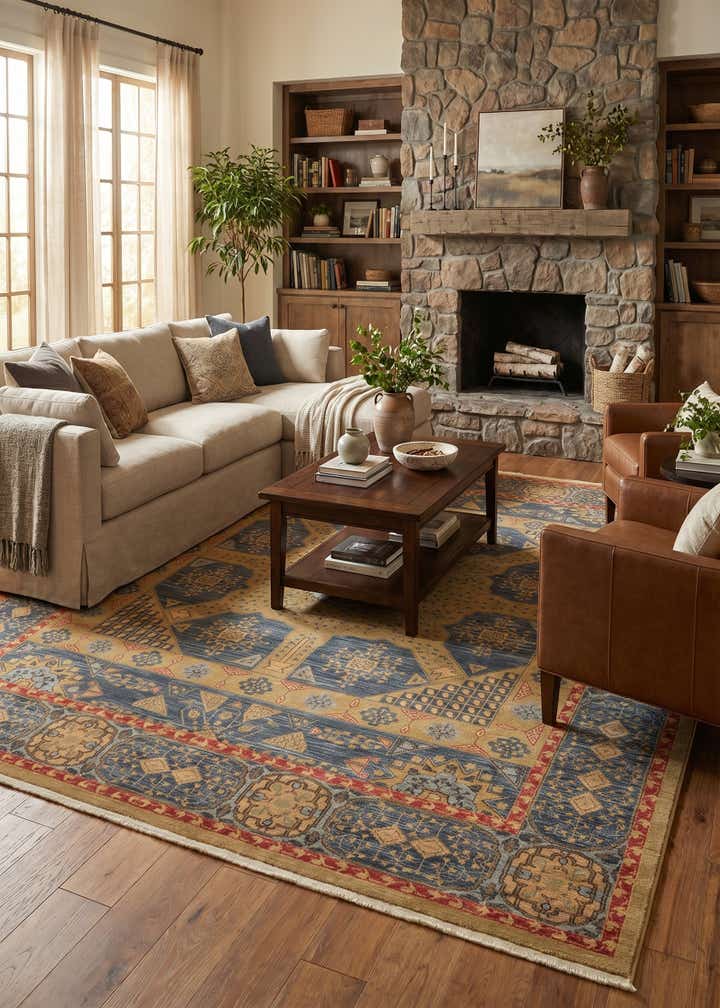 10' x 11' 4 Mamluk Rug