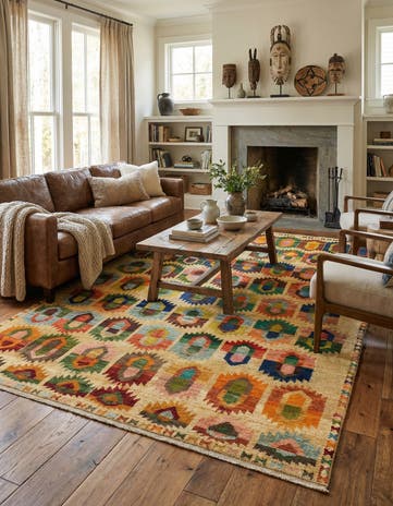 6' 9 x 10' 2 Hand Knotted Balouch Wool Rug