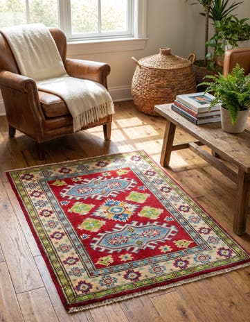 2' 1 x 2' 10 Hand Knotted Kazak Rug