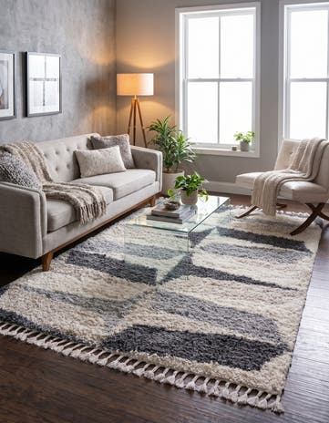 Gray Athena Shag Rug
