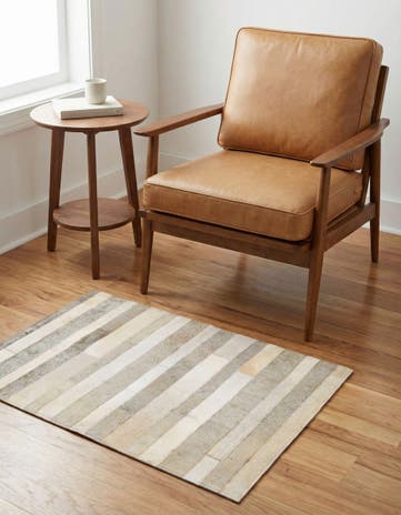 2' 1 x 3' Cowhide Rug
