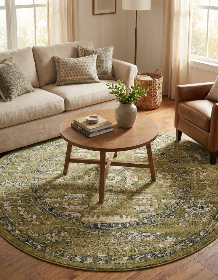 Detail image of 7' x 7' Charleston Round Rug