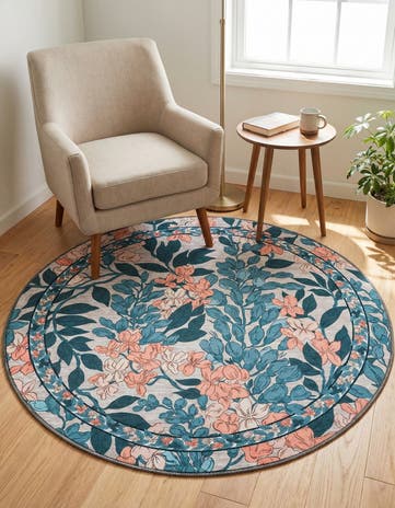 4' x 4' Yara Round Rug