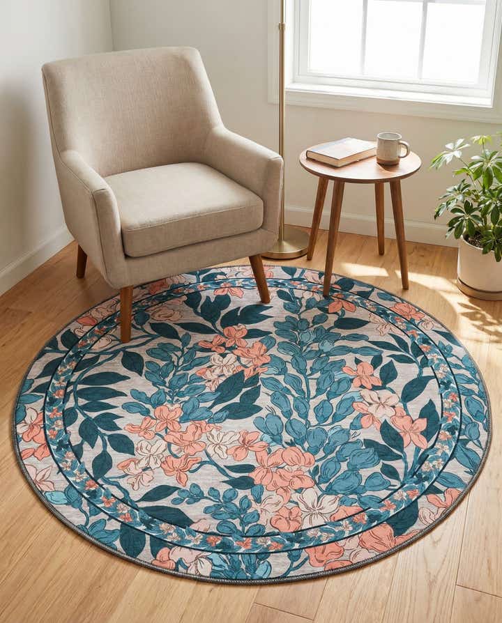 4' x 4' Yara Round Rug