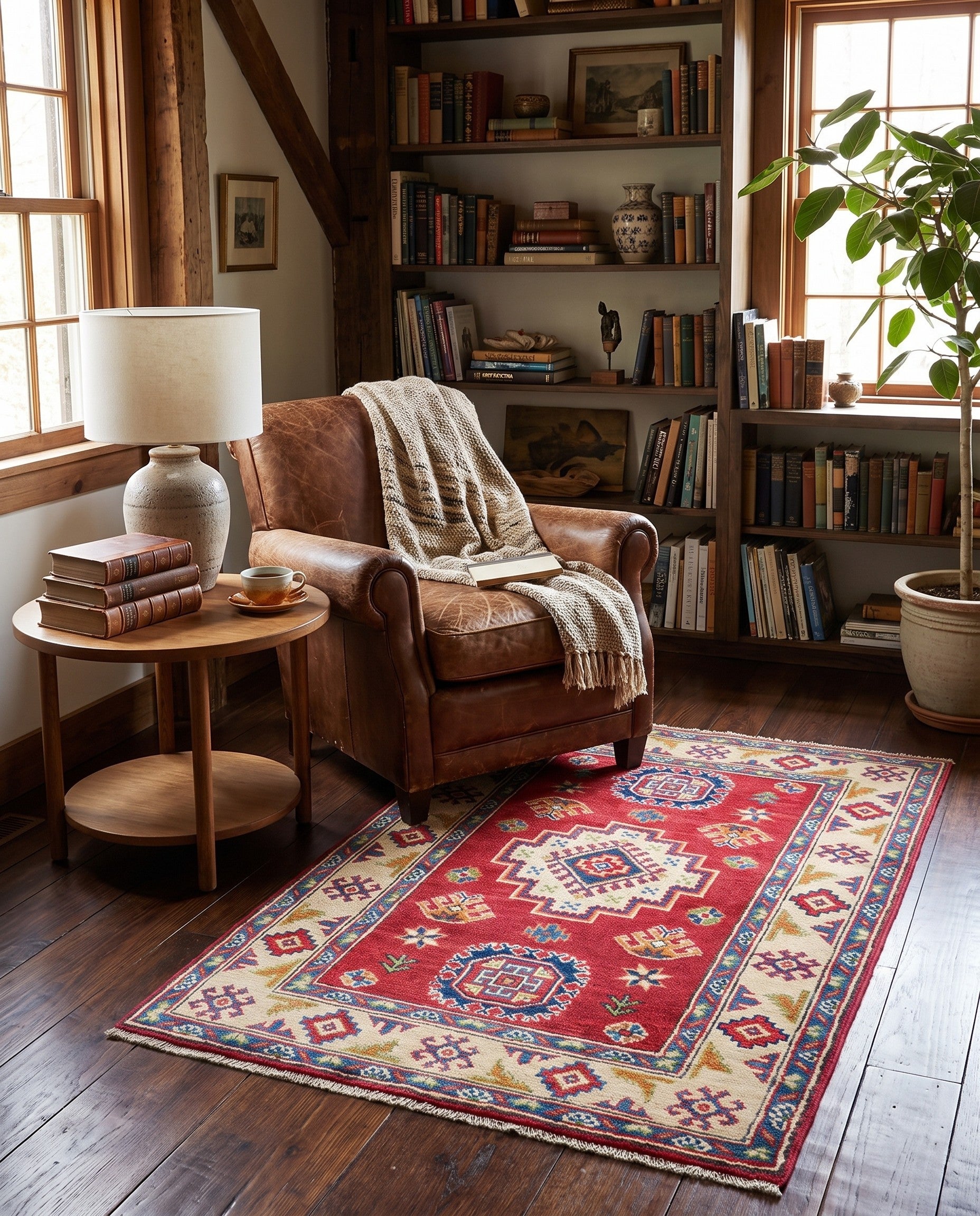 2' 9 x 4' 2 Hand Knotted Kazak Rug