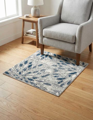 Gray Charleston Square Rug