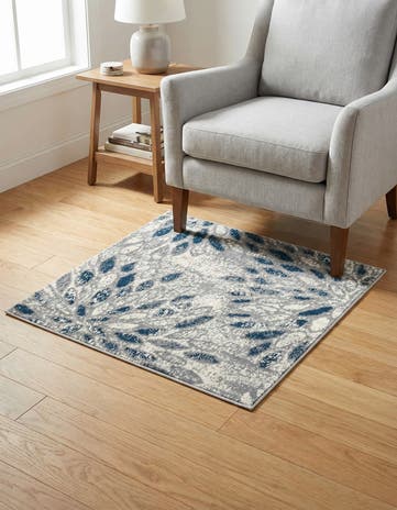 Gray Charleston Square Rug