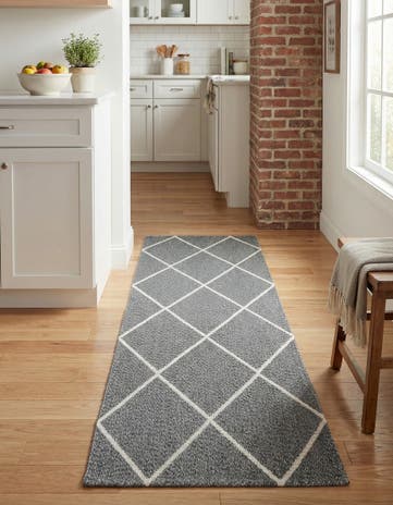 Dark Gray Georgia Runner Rug
