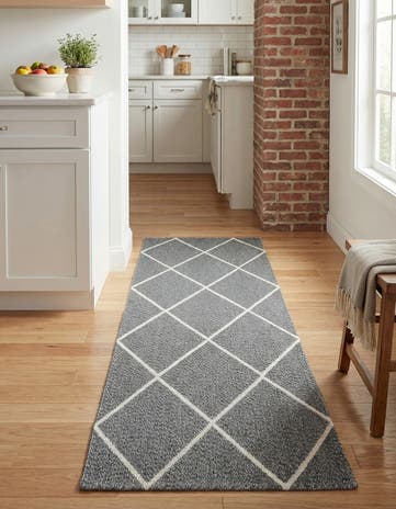 Dark Gray Georgia Runner Rug