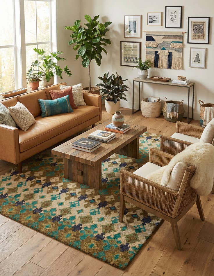 Detail image of 8' 1 x 10' Luna Wool Rug