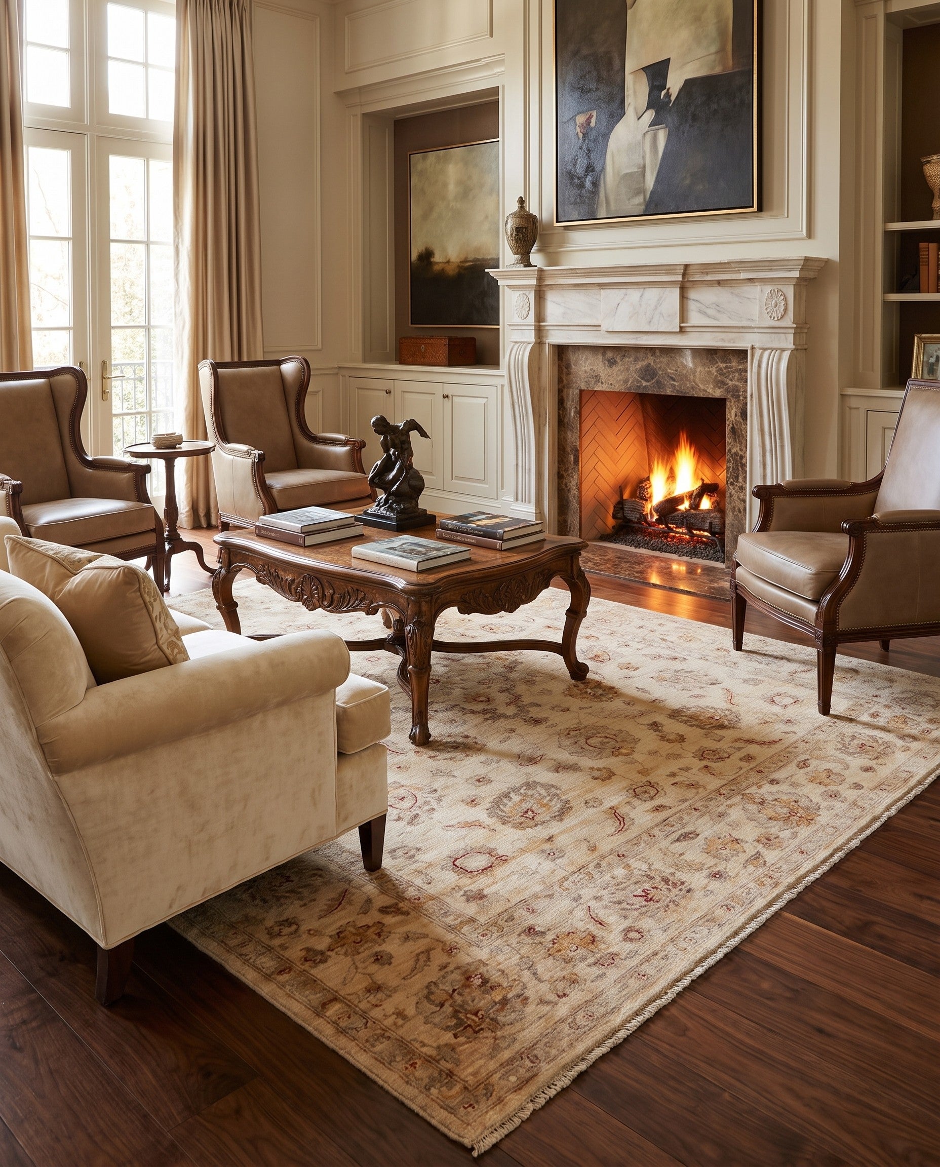 8' 2 x 9' 7 Hand Knotted Ziegler Rug