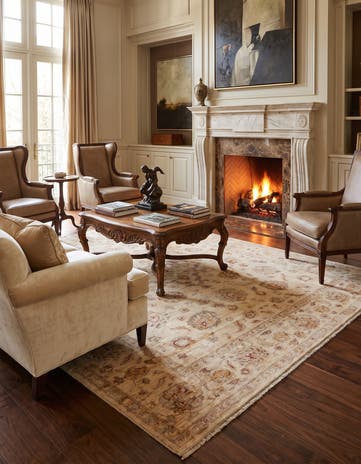 8' 2 x 9' 7 Hand Knotted Ziegler Rug