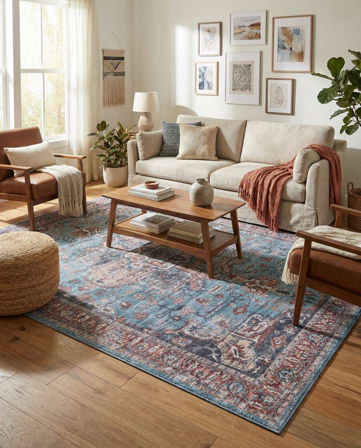 7' 3 x 10' Washable Maahru Rug