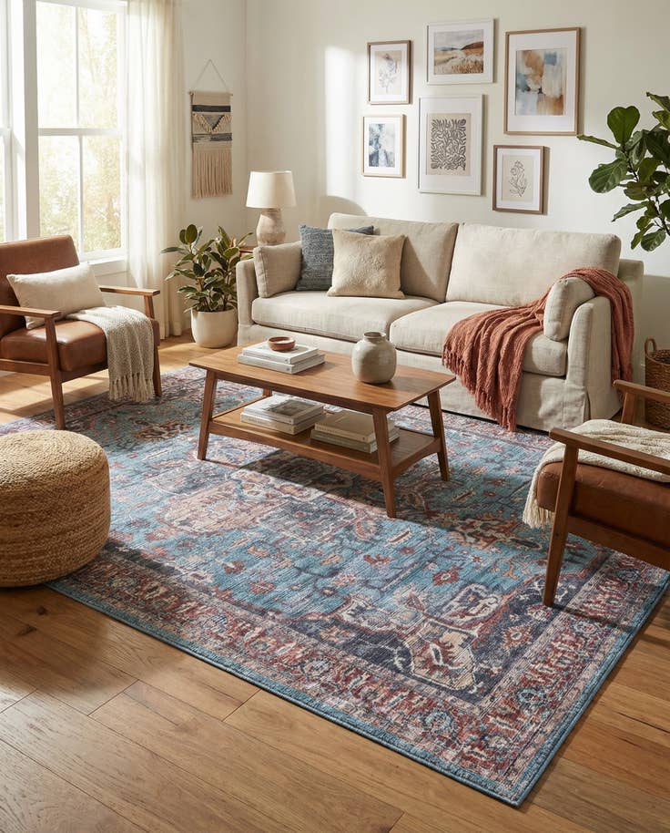 Detail image of 7' 3 x 10' Washable Maahru Rug
