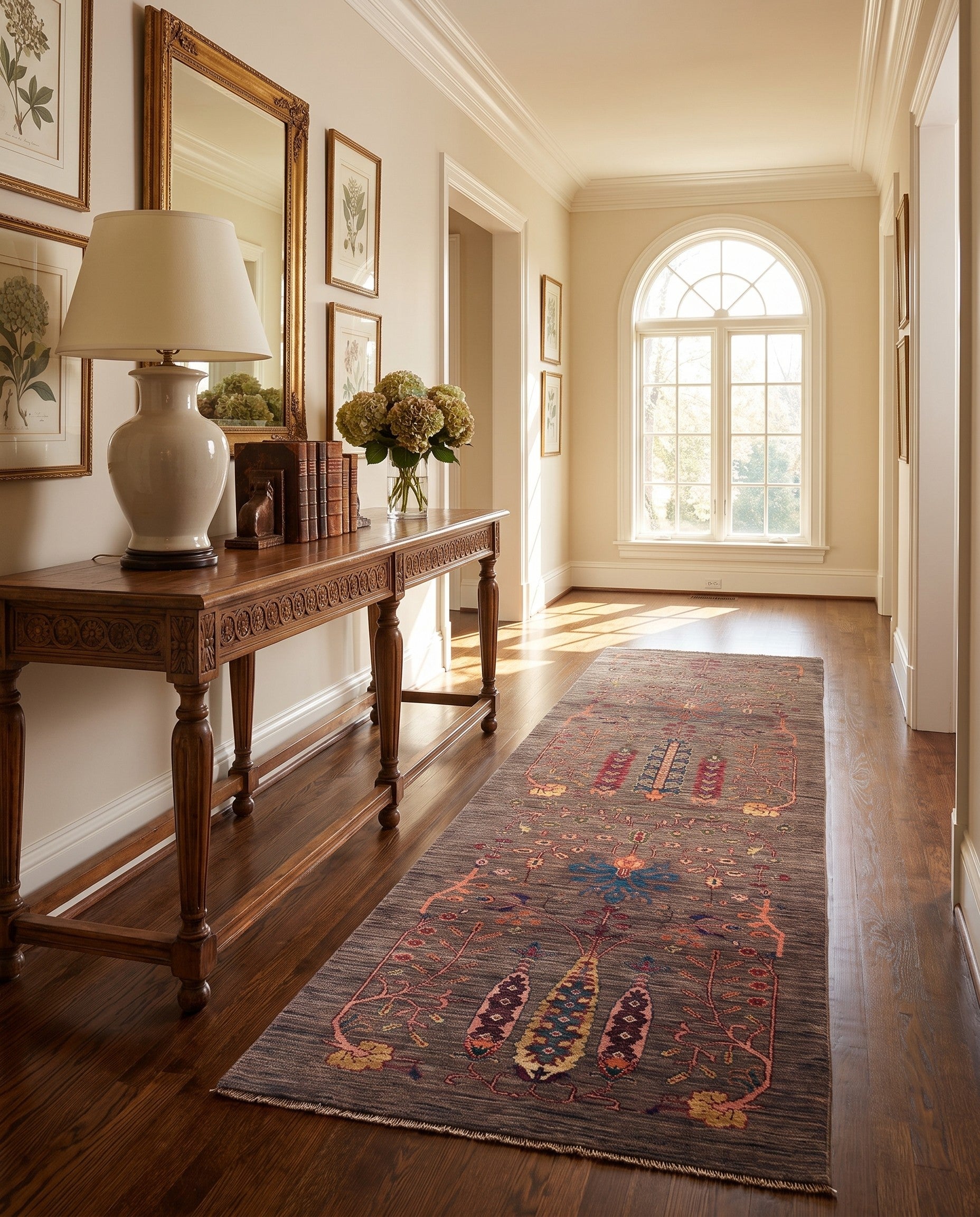 2' 9 x 8' 2 Hand Knotted Ariana Ziegler Runner Rug