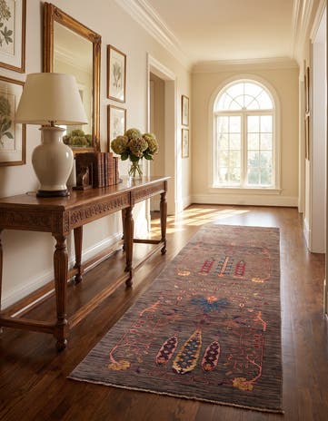 2' 9 x 8' 2 Hand Knotted Ariana Ziegler Runner Rug