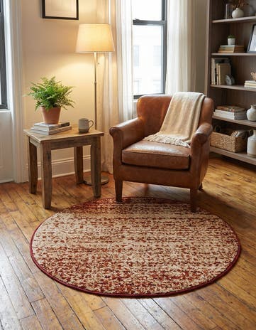 Terracotta Equinox Round Rug