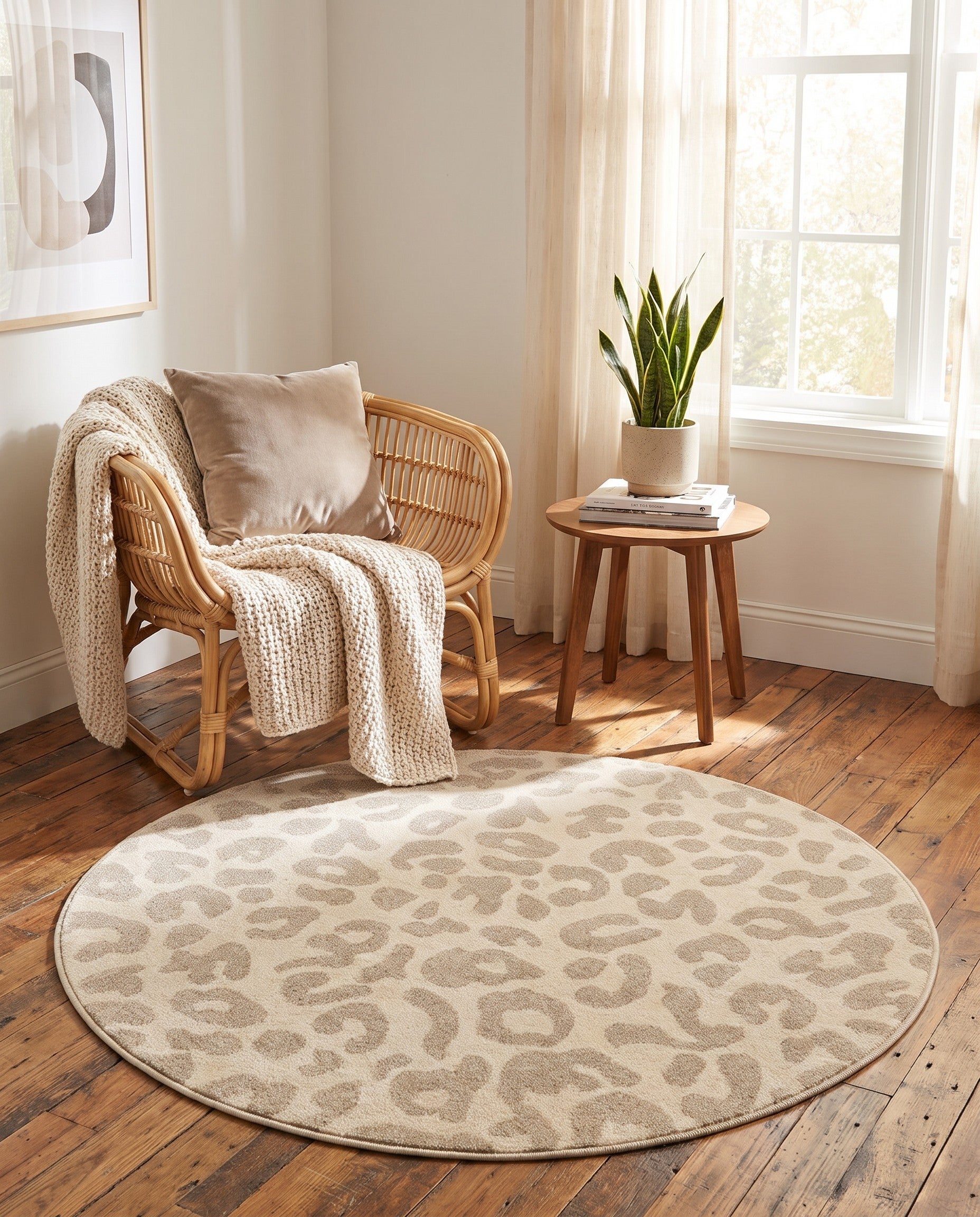 3' x 3' Contour Round Rug