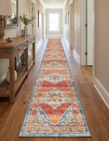 Rust Red Isabella Runner Rug