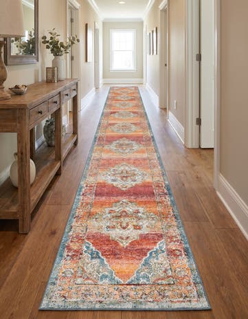 Rust Red Isabella Runner Rug