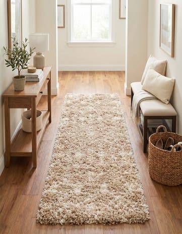 2' x 5' Moroccan Trellis Shag Runner Rug