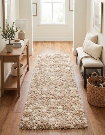 2' x 5' Moroccan Trellis Shag Runner Rug
