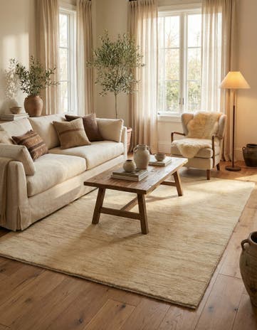4' 8 x 6' 8 Hand Knotted Gabbeh Shouli Persian Wool Rug