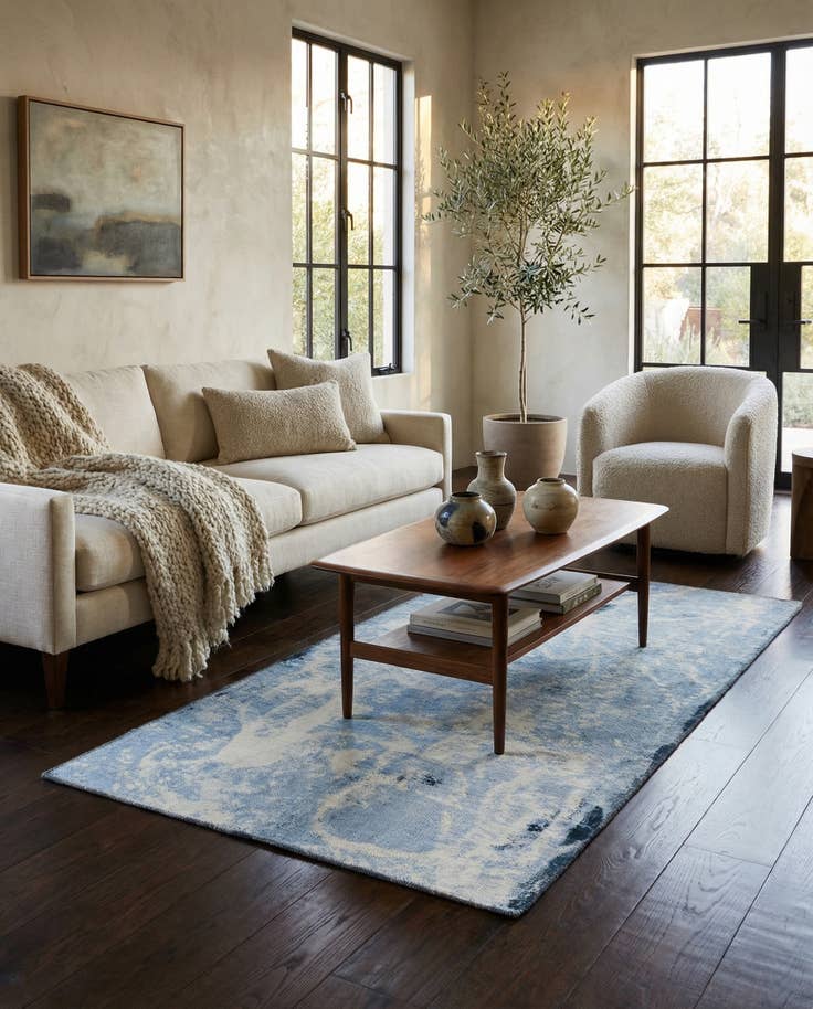 Detail image of 3' 3 x 6' 5 Hand Knotted Ultra Vintage Persian Wool Rug