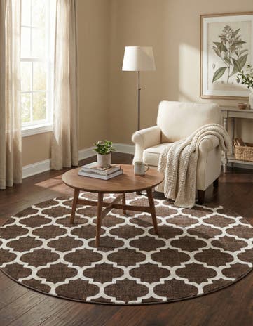 7' 10 x 7' 10 Trellis Round Rug