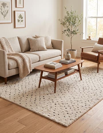5' 4 x 6' 9 Hand Knotted Moroccan Wool Rug