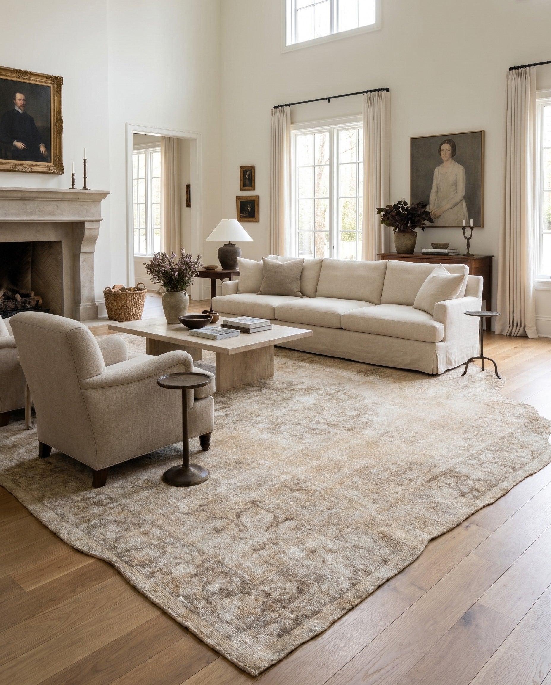 9' 4 x 11' 6 Hand Knotted Ultra Vintage Persian Wool Rug