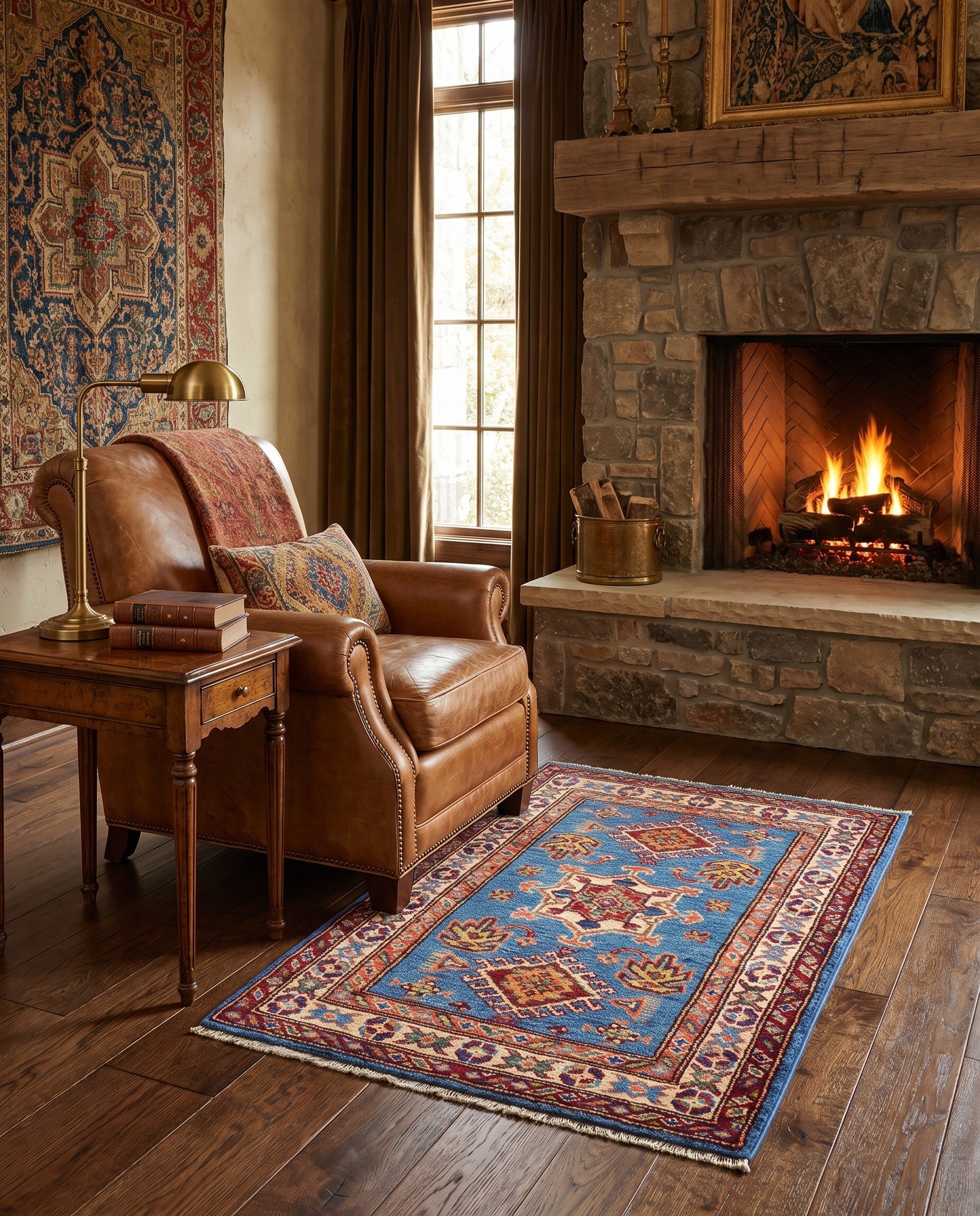 2' x 2' 11 Hand Knotted Kazak Rug