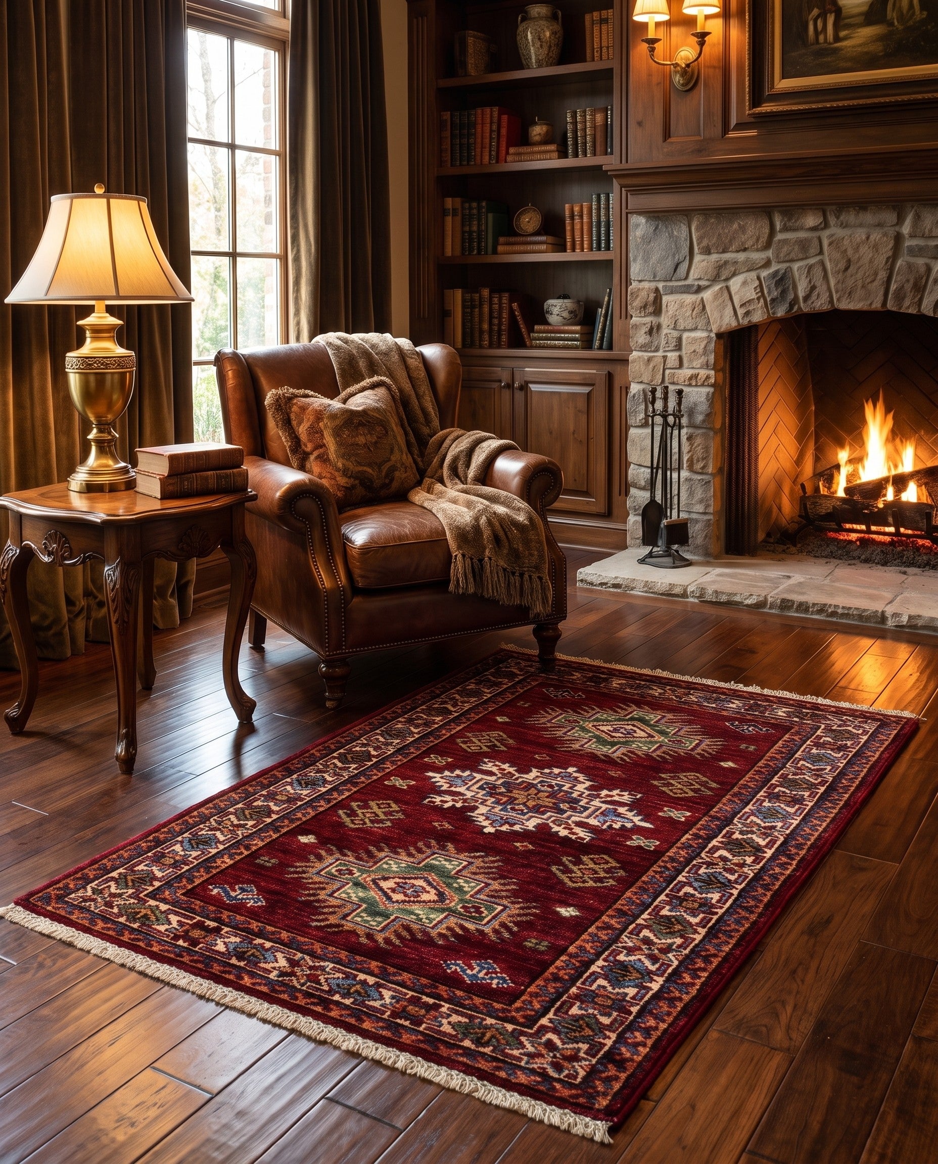 2' x 3' 2 Hand Knotted Kazak Rug