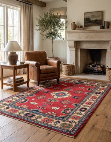 3' 11 x 5' 8 Hand Knotted Kazak Rug