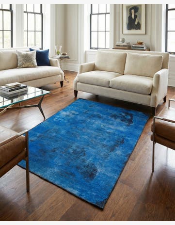 3' 7 x 6' Hand Knotted Ultra Vintage Persian Wool Rug