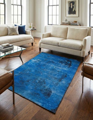 3' 7 x 6' Hand Knotted Ultra Vintage Persian Wool Rug