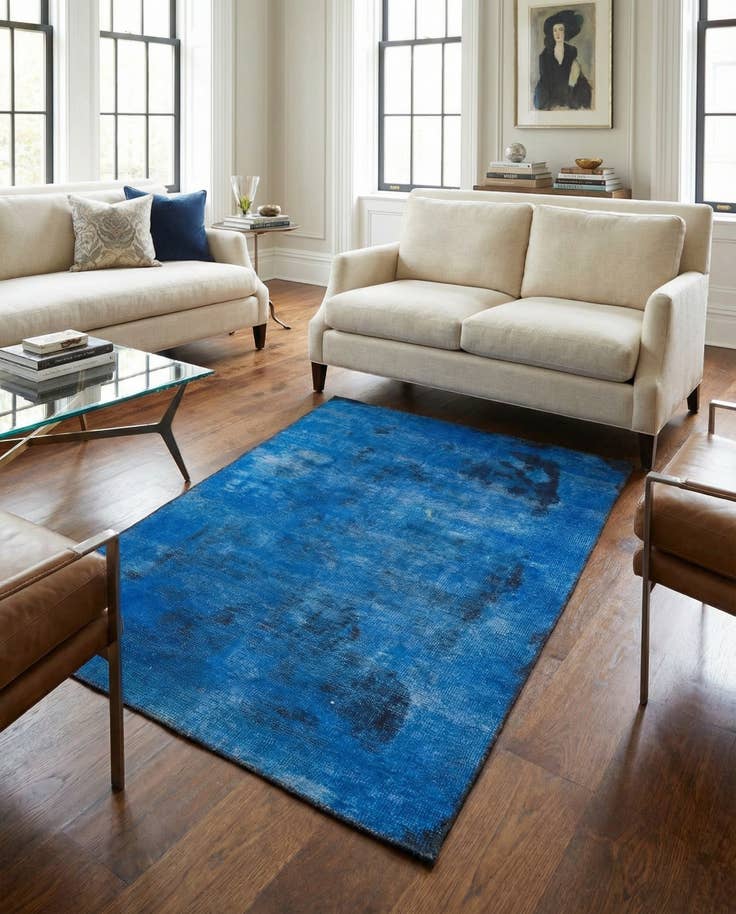 Detail image of 3' 7 x 6' Hand Knotted Ultra Vintage Persian Wool Rug