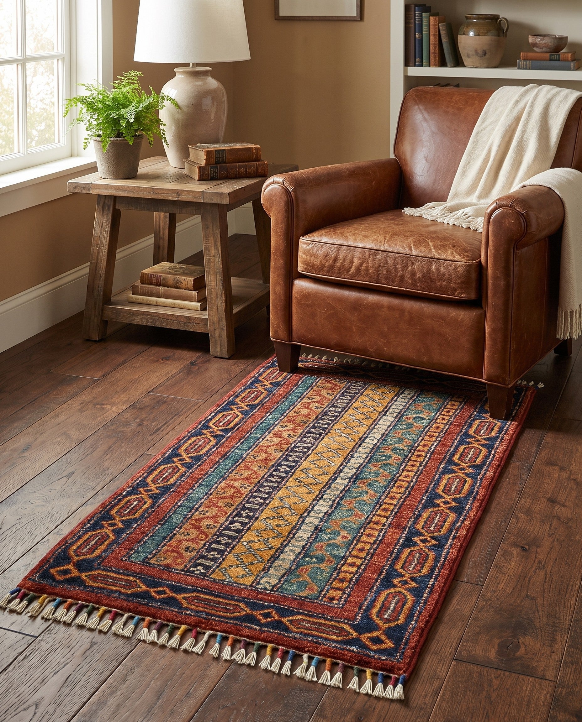 1' 8 x 3' 4 Hand Knotted Ariana Ziegler Rug