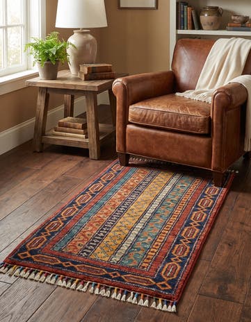 1' 8 x 3' 4 Hand Knotted Ariana Ziegler Rug