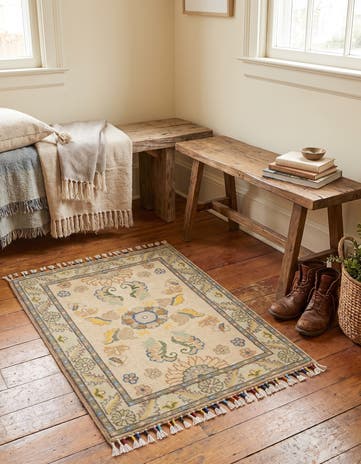 1' 11 x 2' 10 Hand Knotted Ariana Ziegler Rug