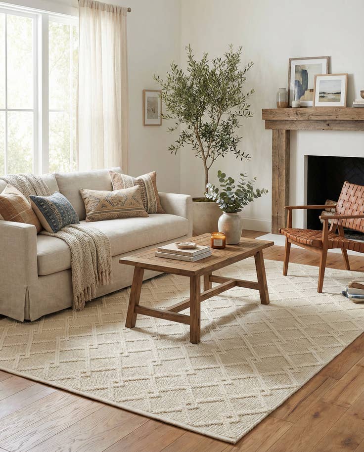 Detail image of 5' 1 x 8' Hand Knotted Jill Zarin Dorset Rug