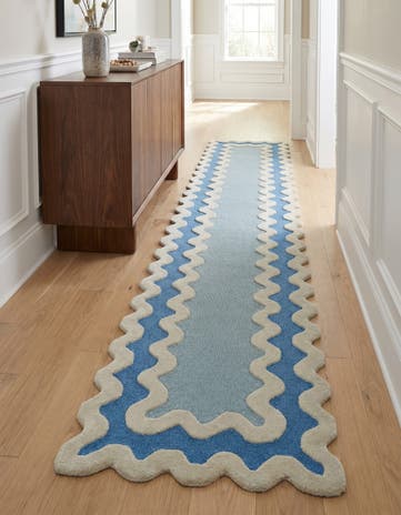 2' 7 x 13' 1 Happy Rugs Wool Runner