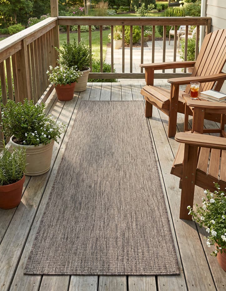 2' x 7' Easy-Clean Solid Indoor / Outdoor ...
